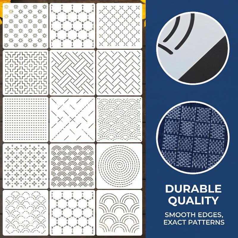 Embroidery Stencil Template Se - Textile Sewing Patterns avaliação e preço