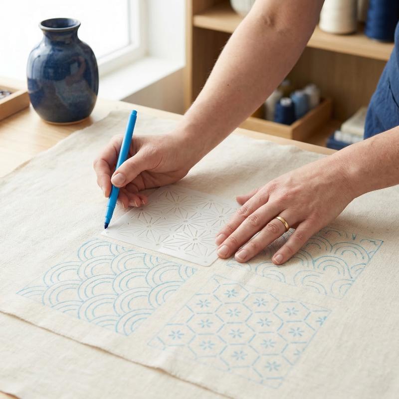 Embroidery Stencil Template Se - Textile Sewing Patterns avaliação e preço