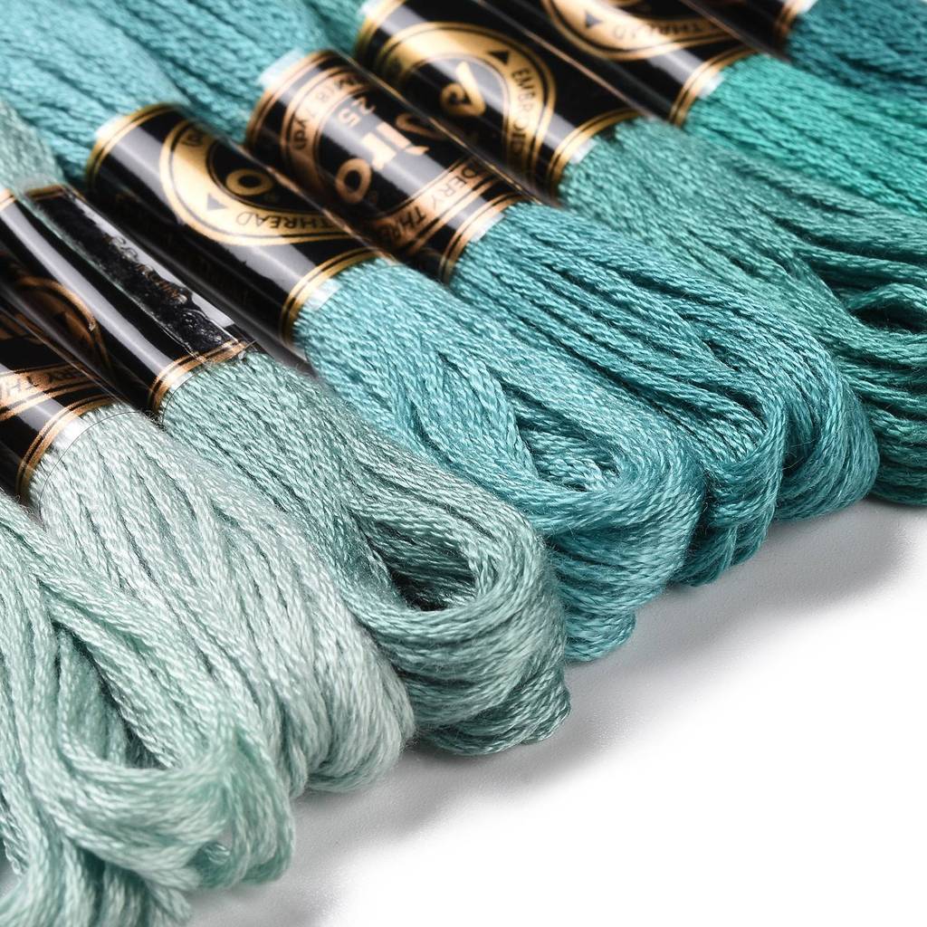 1Set 8 Skeins 0.5mm 6-Ply Poly - Embroidery Floss Thread avaliação e preço