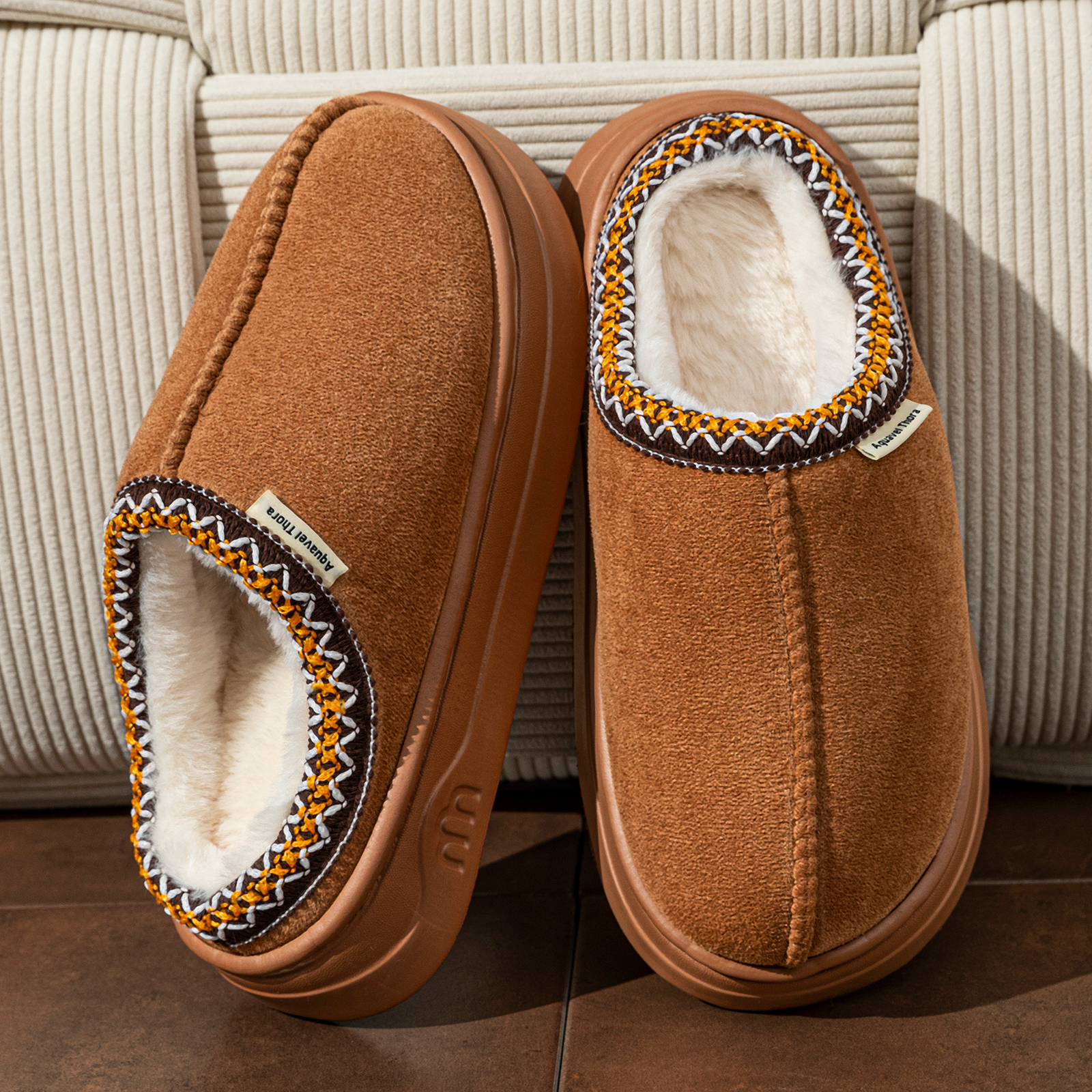 Winter Women's Slippers Boots  - Sewing Cotton avaliação e preço