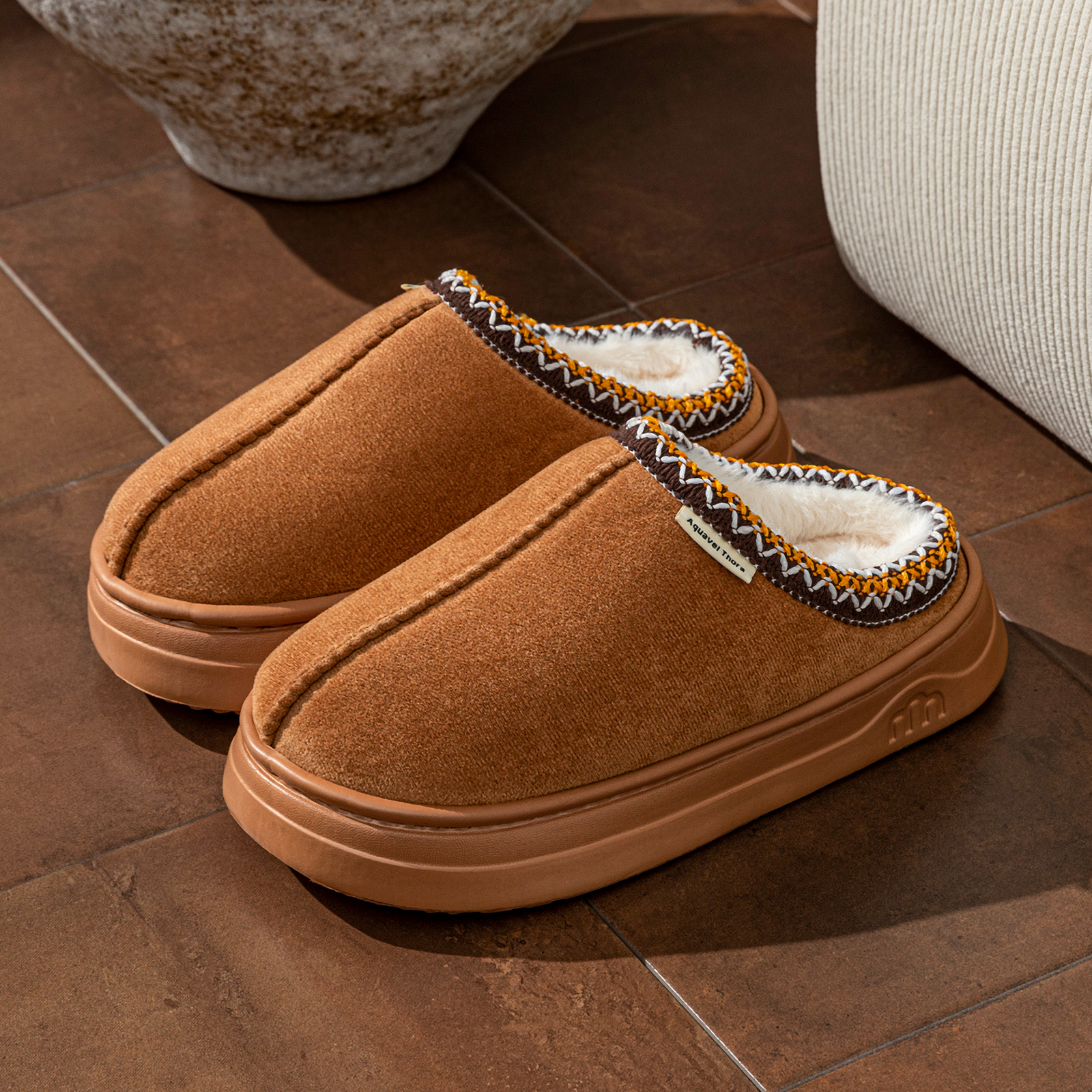 Winter Women's Slippers Boots  - Sewing Cotton avaliação e preço
