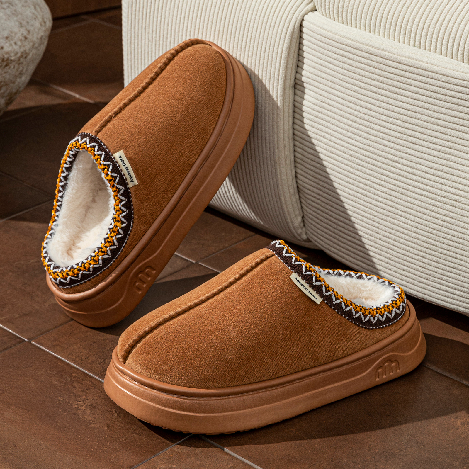 Winter Women's Slippers Boots  - Sewing Cotton avaliação e preço