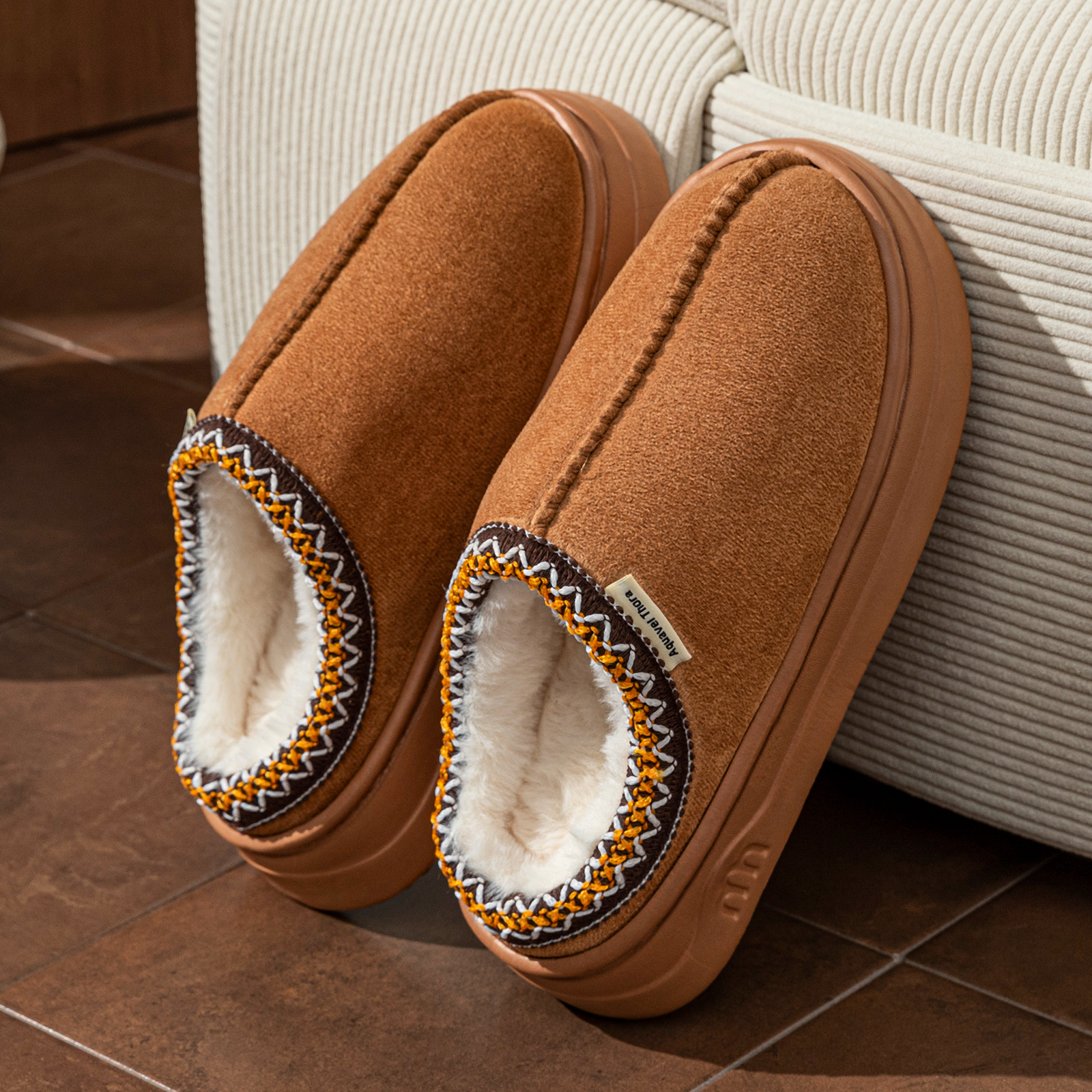 Winter Women's Slippers Boots  - Sewing Cotton avaliação e preço
