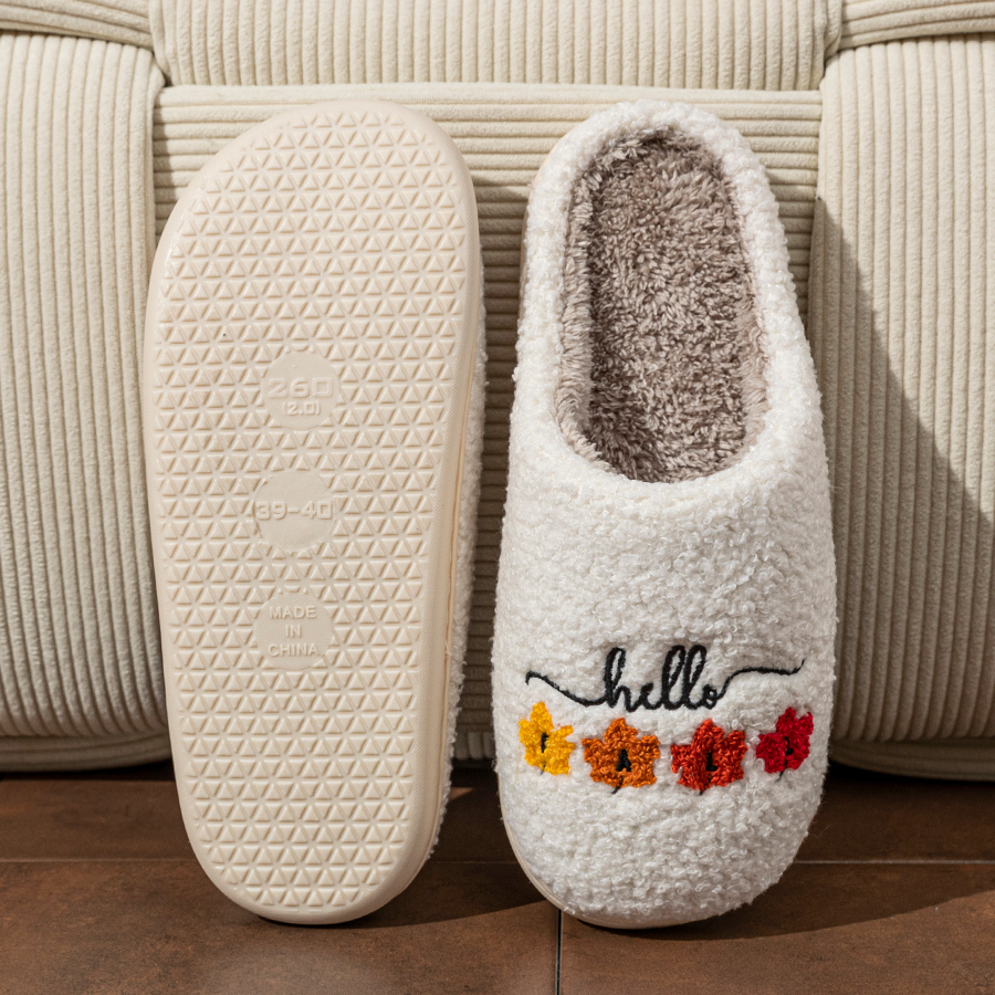 Winter Women's Slippers Indoor - Sewing Cotton avaliação e preço