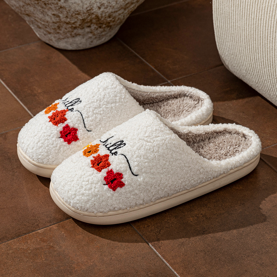 Winter Women's Slippers Indoor - Sewing Cotton avaliação e preço