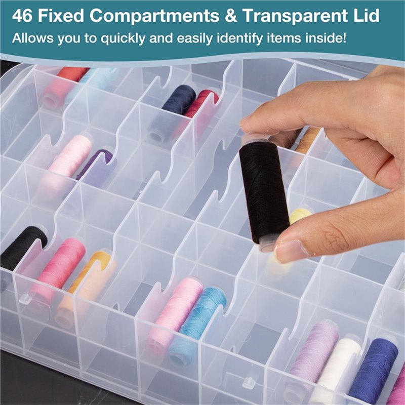 Sewing Organizer 46 Double-Sid - Embroidery Floss Thread avaliação e preço