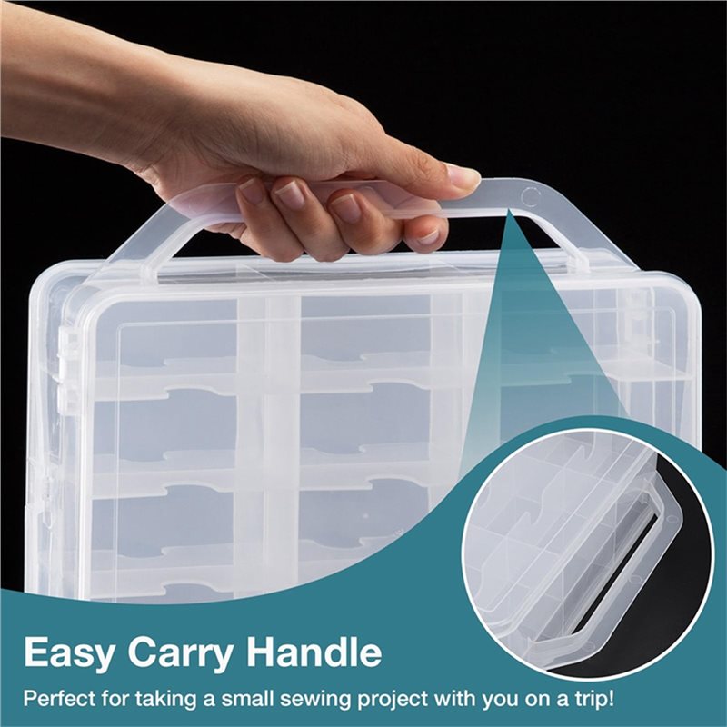 Sewing Organizer 46 Double-Sid - Embroidery Floss Thread avaliação e preço